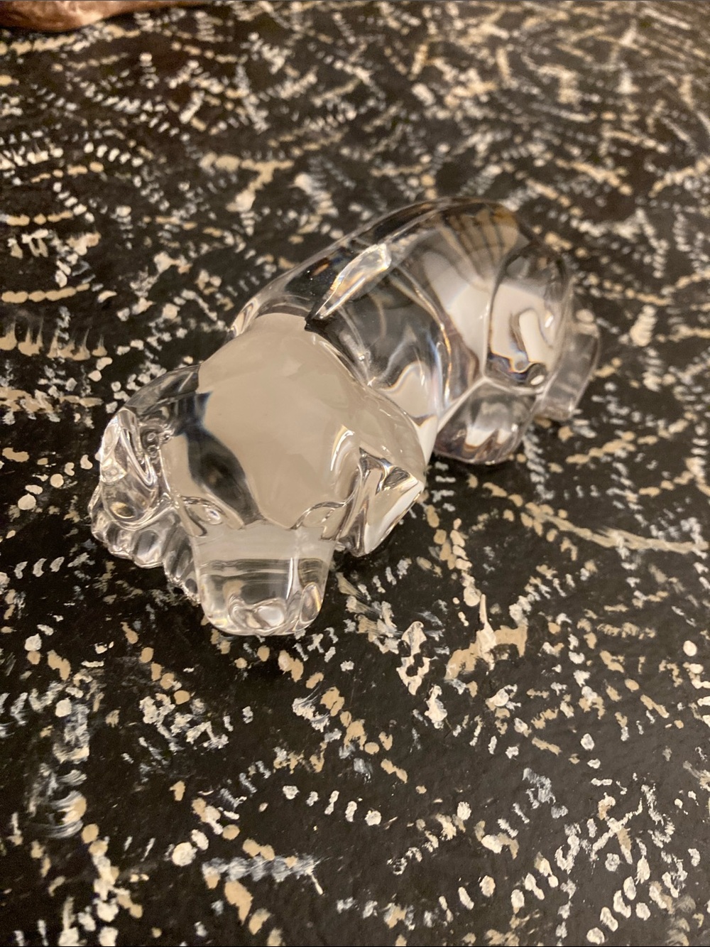 Princess House Lead Glass Dog Paperweight